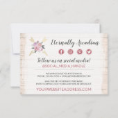 Vielen Dank für die rustikale Bohemische Bläserenk Einladung (Rückseite)