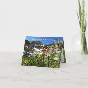 Vielen Dank für die schönen Blume, Berge, Karte