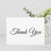 Vielen Dank für die Schwarz-weiße klassische Schri (Stehend Vorderseite)