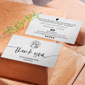 Vielen Dank für die Schwarz-weiße, moderne und min Visitenkarte