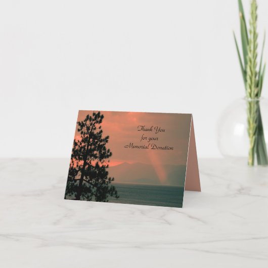 Vielen Dank für die Spende Note Card, Light Beam Dankeskarte (Vorderseite)