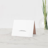 Vielen Dank für die Spende Note Card, Light Beam Dankeskarte (Rückseite)