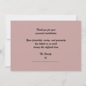 Vielen Dank für die Spende, unberührte Wasserfälle Dankeskarte (Rückseite)