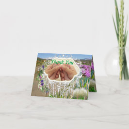 Vielen Dank für die Spenden von Spring Baby Shower Dankeskarte