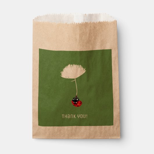 Vielen Dank für die Tasche, Ladybug-Flug Geschenktütchen (Vorderseite)