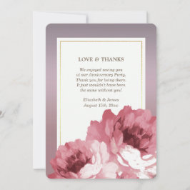 Vielen Dank für die Teilnahme an Party Cards zum J Einladung