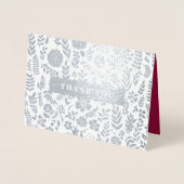 Vielen Dank für die Teilnahme an Party Cards zum J Folienkarte (Vorderseite)