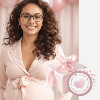 VIELEN DANK FÜR DIE TEILNAHME UNSERES BABY SHOWER  GESCHENKANHÄNGER