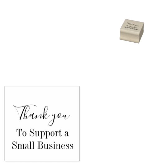 Vielen Dank für die Unterstützung eines kleinen Un Gummistempel (Stempel)