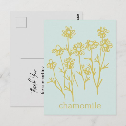 Vielen Dank für die Unterstützung meiner Geschäfts Postkarte (Vorne/Hinten)