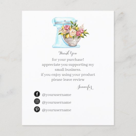 Vielen Dank für die Unterstützung meiner Karte für (Rückseite)