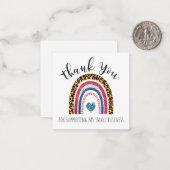 Vielen Dank für die Unterstützung meiner Karte für (Vorderseite/Rückseite Beispiel)