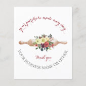 Vielen Dank für die Unterstützung meiner Karte für (Vorderseite)