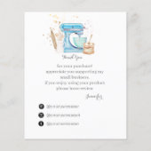 Vielen Dank für die Unterstützung meiner Karte für (Rückseite)