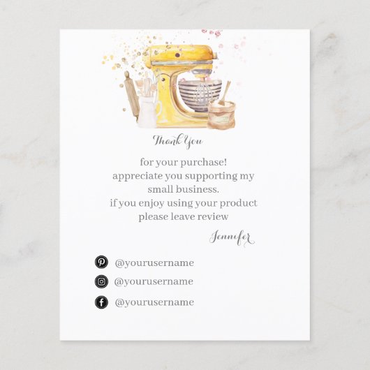 Vielen Dank für die Unterstützung meiner Karte für (Rückseite)