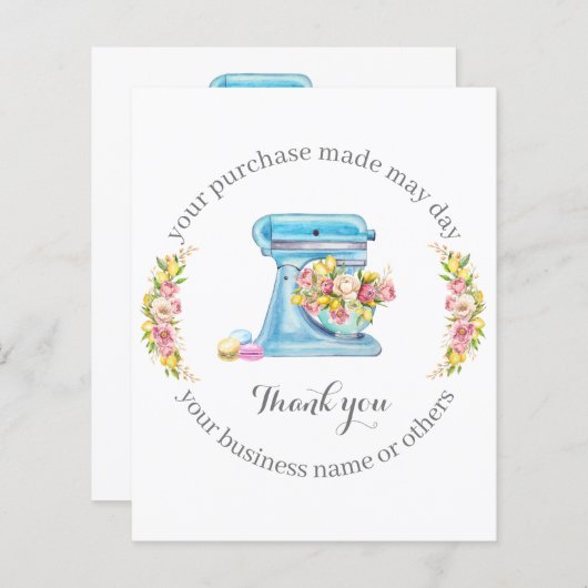 Vielen Dank für die Unterstützung meiner Karte für (Vorne/Hinten)