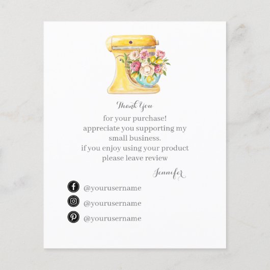 Vielen Dank für die Unterstützung meiner Karte für (Rückseite)