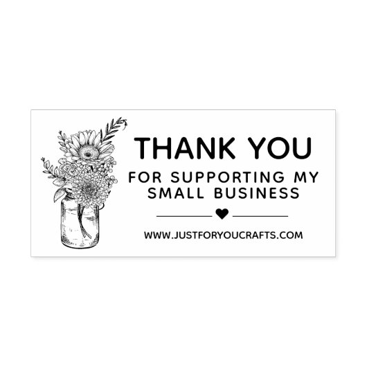 Vielen Dank für die Unterstützung meiner kleinen B Gummistempel (Prägung)