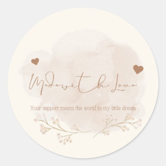 Vielen Dank für die Unterstützung meines Aufkleber