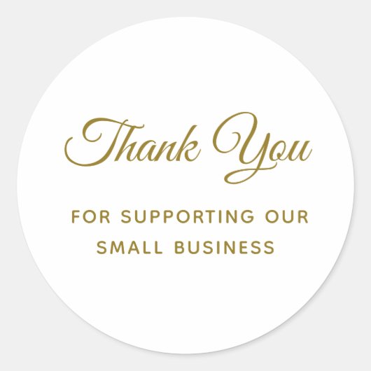 Vielen Dank für die Unterstützung meines Small Bus Runder Aufkleber (Vorderseite)