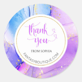 Vielen Dank für die URL des Business Handmade Indi Runder Aufkleber