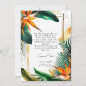 Vielen Dank für die Vögel des Paradieses Bliss Dankeskarte (Rückseite)