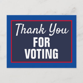 Vielen Dank für die Wahl 2020 Postkarte