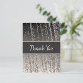 Vielen Dank für die Wertschätzung von Silver Metal Postkarte (Stehend Vorderseite)