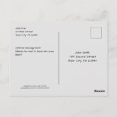 "Vielen Dank für die wesentlichen Leistungen, die Postkarte (Rückseite)