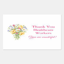 Vielen Dank für die Wildblume der Gesundheitsarbei