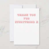 Vielen Dank für die Winterszene Dankeskarte (Rückseite)