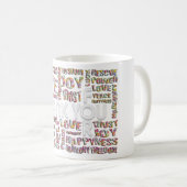 Vielen Dank für ... Herzen Kaffeetasse (VorderseiteRechts)