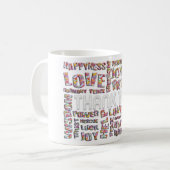 Vielen Dank für ... Herzen Kaffeetasse (Vorderseite Links)