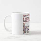 Vielen Dank für ... Herzen Kaffeetasse (Links)