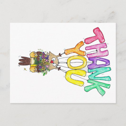 VIELEN DANK FÜR IHNEN von Nicole Janes Postkarte (Vorderseite)