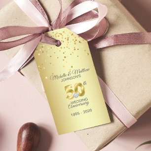 Vielen Dank für Ihr 50. Jahr Goldene Hochzeit Jahr Geschenkanhänger