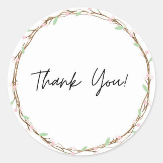 Vielen Dank für Ihr Aufkleber Blume Thema