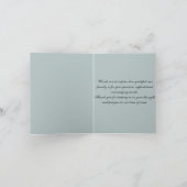 Vielen Dank für Ihr Beileid (betender Engel) Dankeskarte (Innenseite)