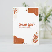 Vielen Dank für Ihr benutzerdefinierbares Design Dankeskarte (Stehend Vorderseite)