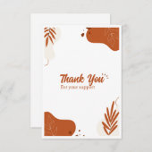 Vielen Dank für Ihr benutzerdefinierbares Design Dankeskarte (Vorne/Hinten)