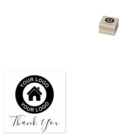 Vielen Dank für Ihr benutzerdefiniertes Firmenlogo Gummistempel (Stempel)