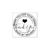 Vielen Dank für Ihr benutzerdefiniertes Logo Elega Gummistempel (Prägung)