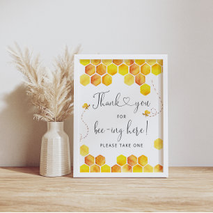 Vielen Dank für Ihr Bienengesang Here Honey Bee Si Poster