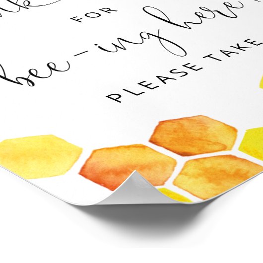 Vielen Dank für Ihr Bienengesang Here Honey Bee Si Poster (Ecke)