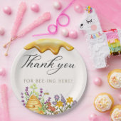 Vielen Dank für Ihr Bienengesang hier Plate Pappteller (Party)