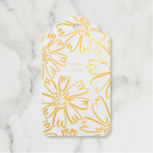 Vielen Dank für Ihr Blumendesign mit Foto in Folie Geschenkanhänger (Vorderseite)