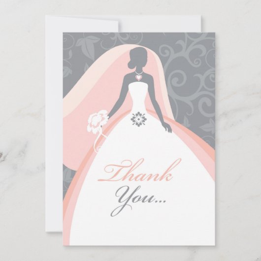 Vielen Dank für Ihr Brautparty Flat Cards Dankeskarte (Vorderseite)