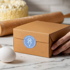 Vielen Dank für Ihr Business Bäckerei Konditorbeut Runder Aufkleber