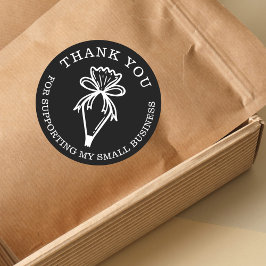 Vielen Dank für Ihr Business Bakery Patisserie Bag Runder Aufkleber