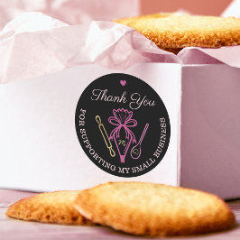 Vielen Dank für Ihr Business Bakery Piping Bag Runder Aufkleber